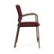 Lesro Newport Hip Chair Metal Frame, Bronze, OH Wine Upholstery NP1161 - alternate 2